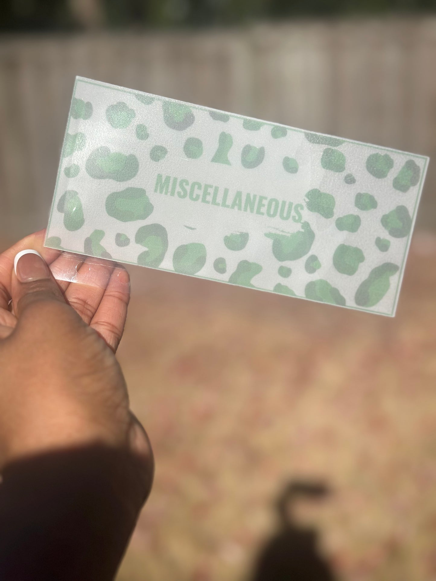 Leopard Print Cash Envelopes (Multiple Colors)
