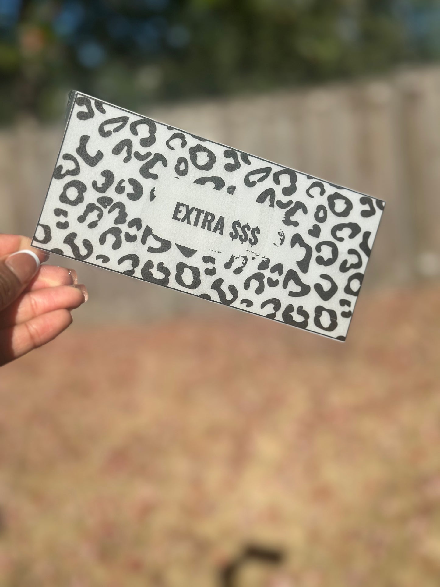 Leopard Print Cash Envelopes (Multiple Colors)