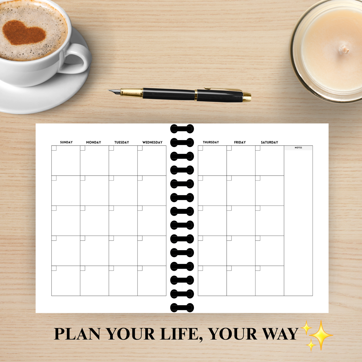 6 Month Undated Budget Planner 2026 (Bee)