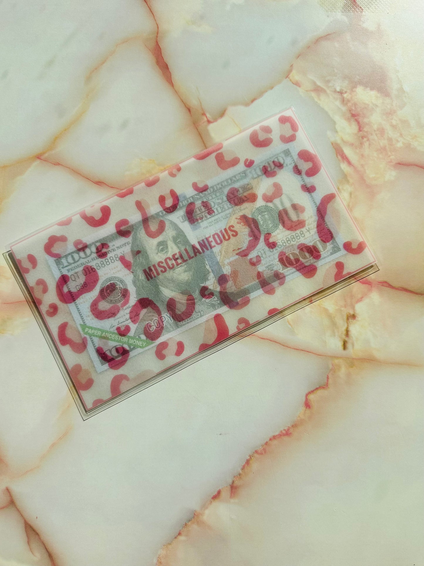 Leopard Print Cash Envelopes (Multiple Colors)