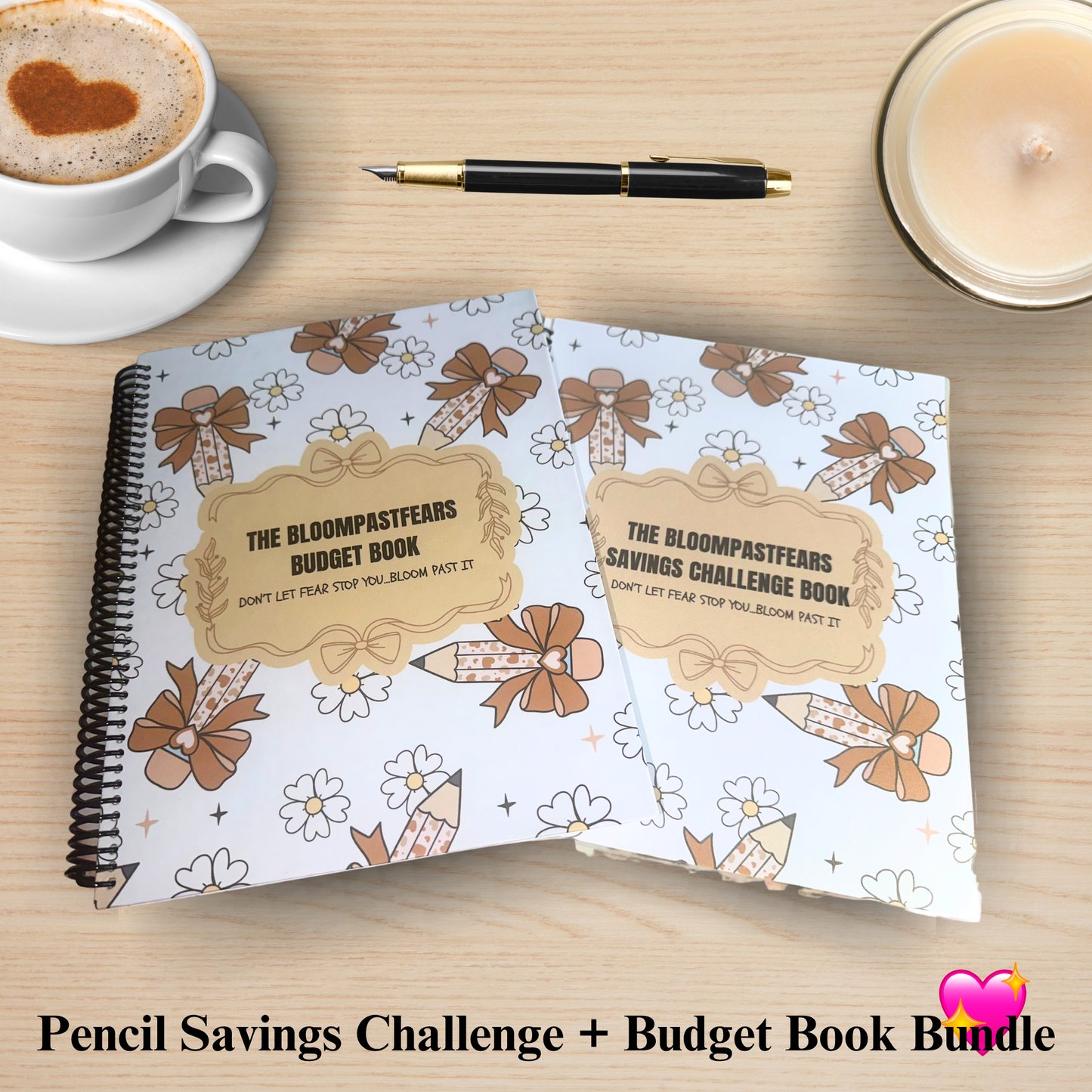 6 Month Undated Budget Planner + Savings Book Bundle