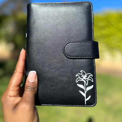 Cash Envelope Binder ONLY (2 design options)-BLACK