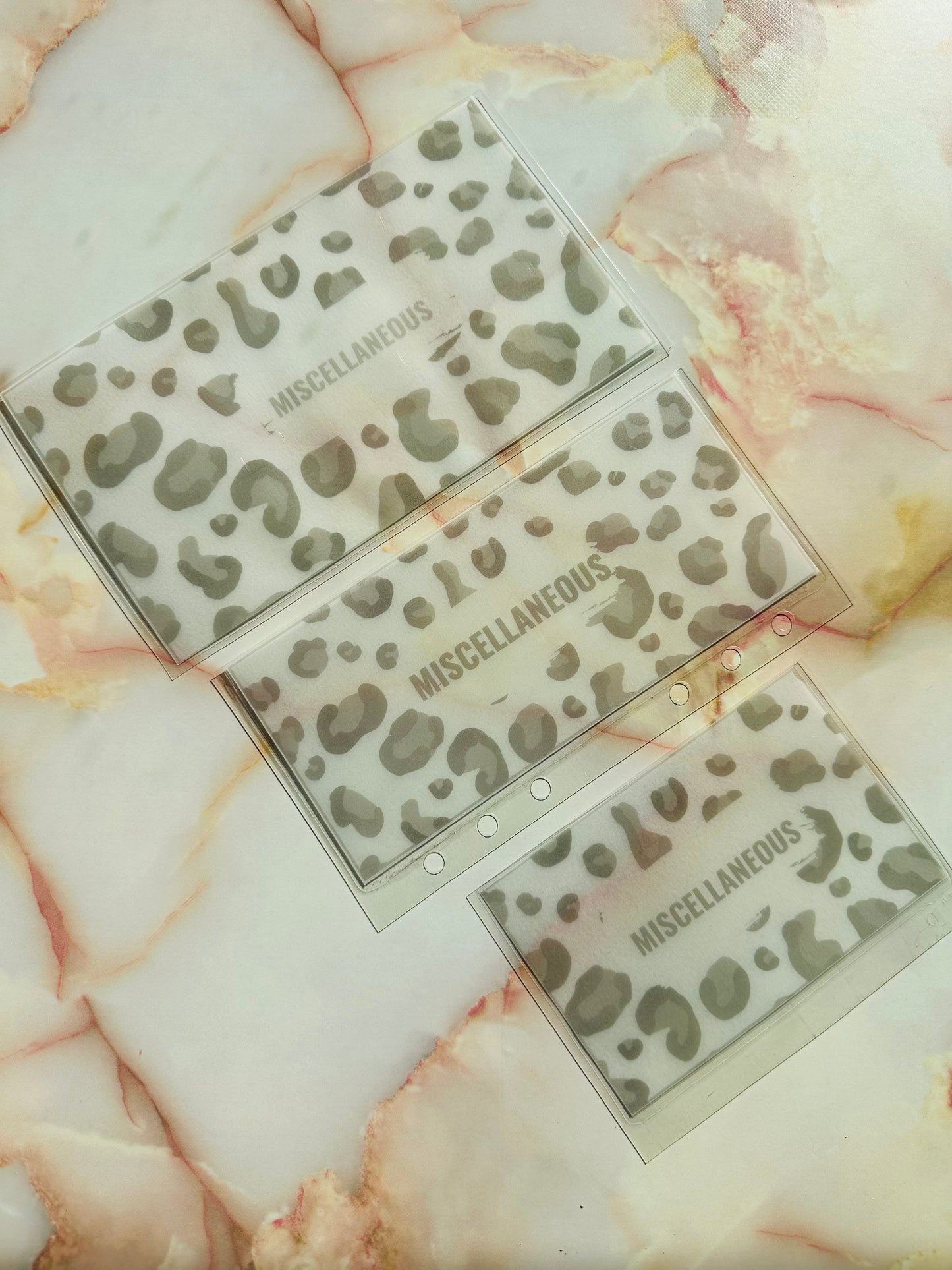 Leopard Print Cash Envelopes (Multiple Colors)