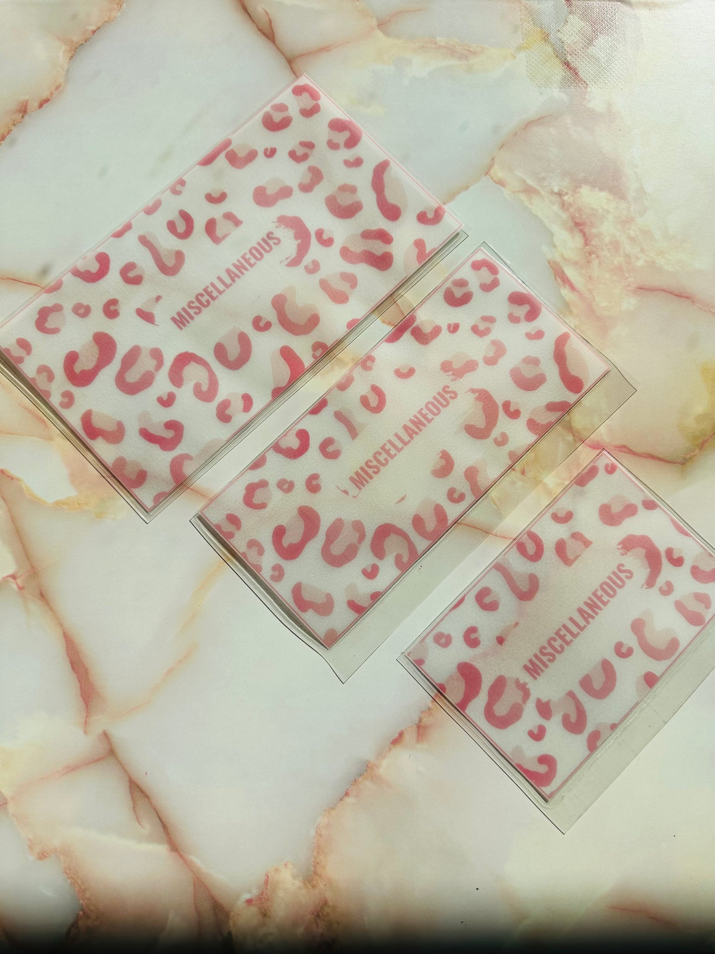 Leopard Print Cash Envelopes (Multiple Colors)