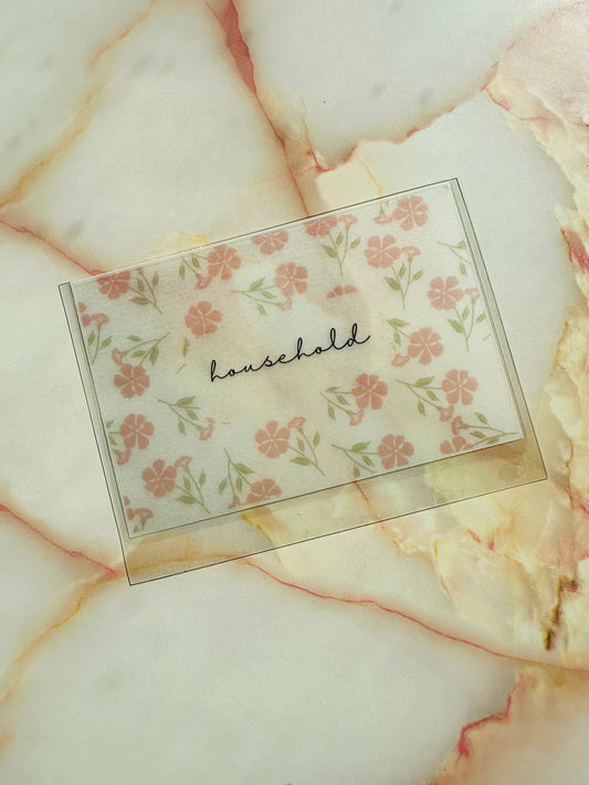 Vellum Floral Cash Envelopes