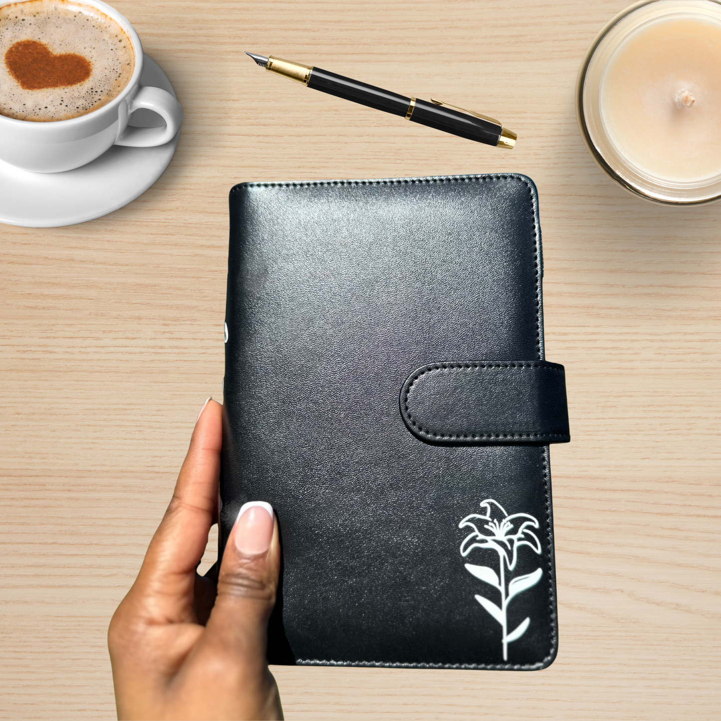 Cash Envelope Binder ONLY (2 design options)-BLACK