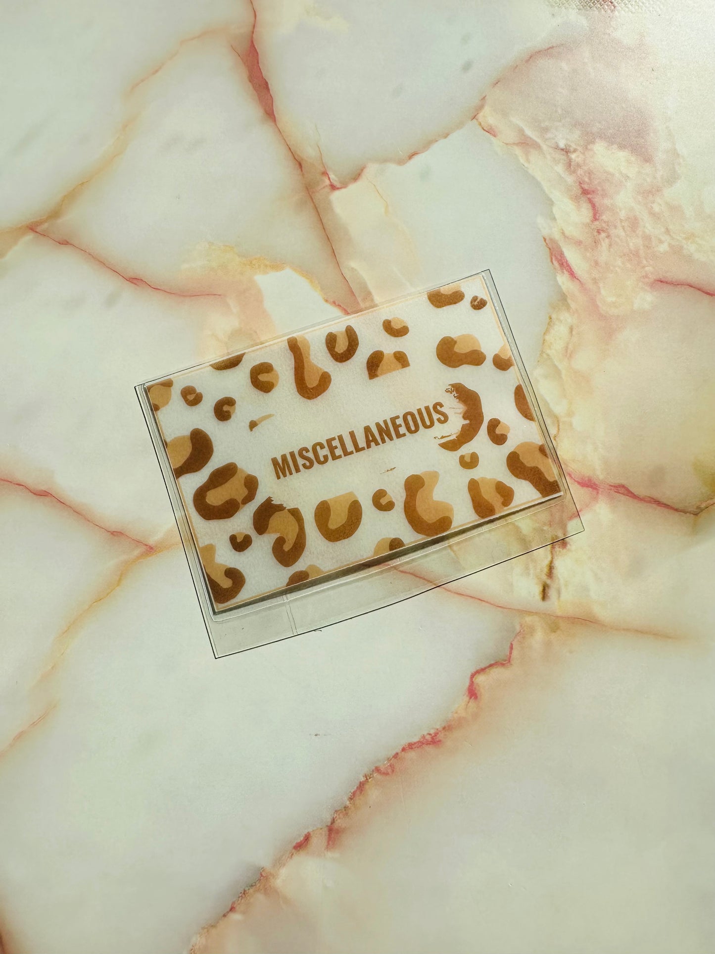 Leopard Print Cash Envelopes (Multiple Colors)