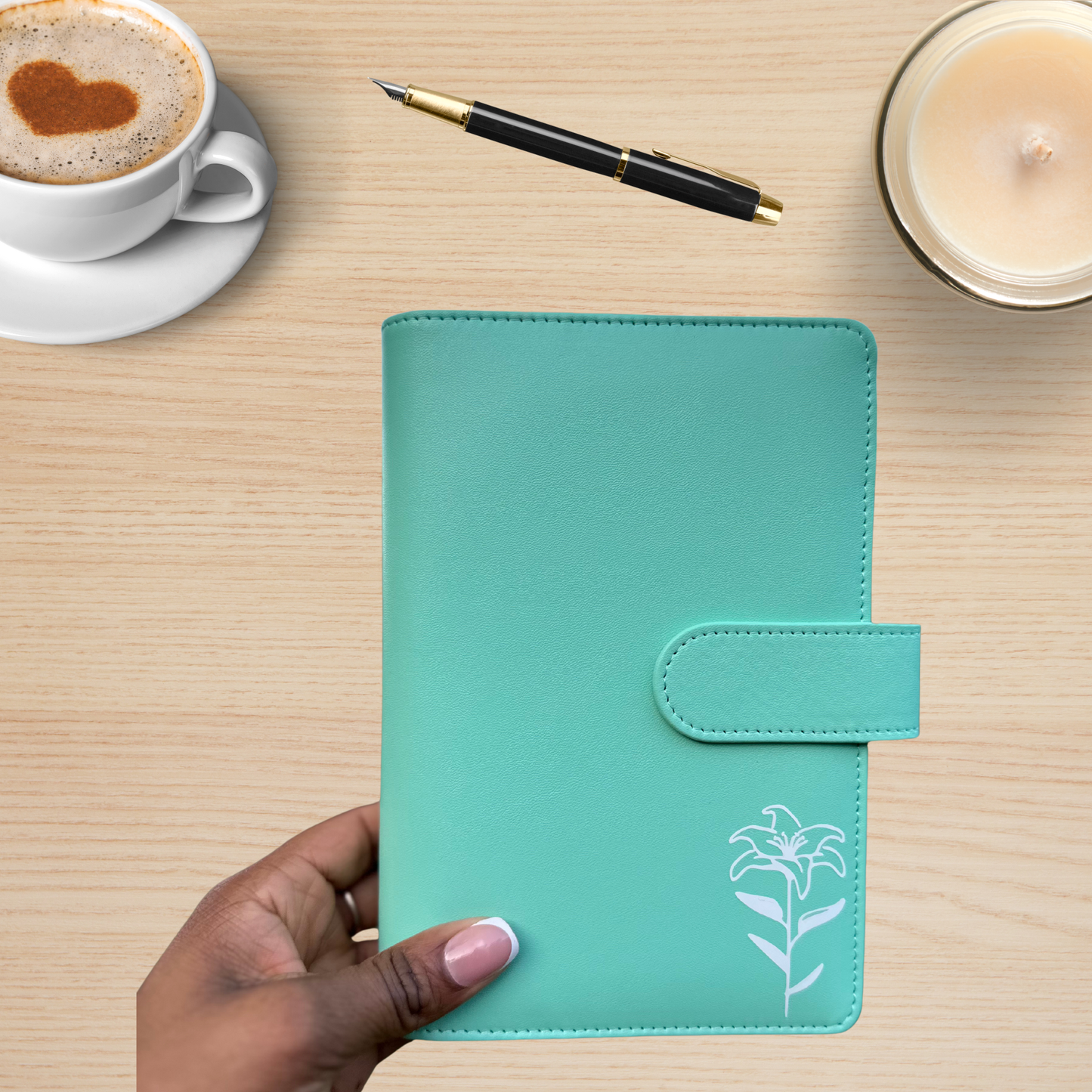 Cash Envelope Binder ONLY (2 design options)-GREEN