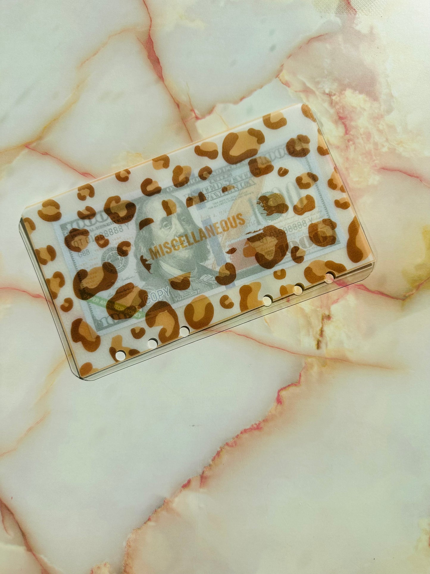 Leopard Print Cash Envelopes (Multiple Colors)