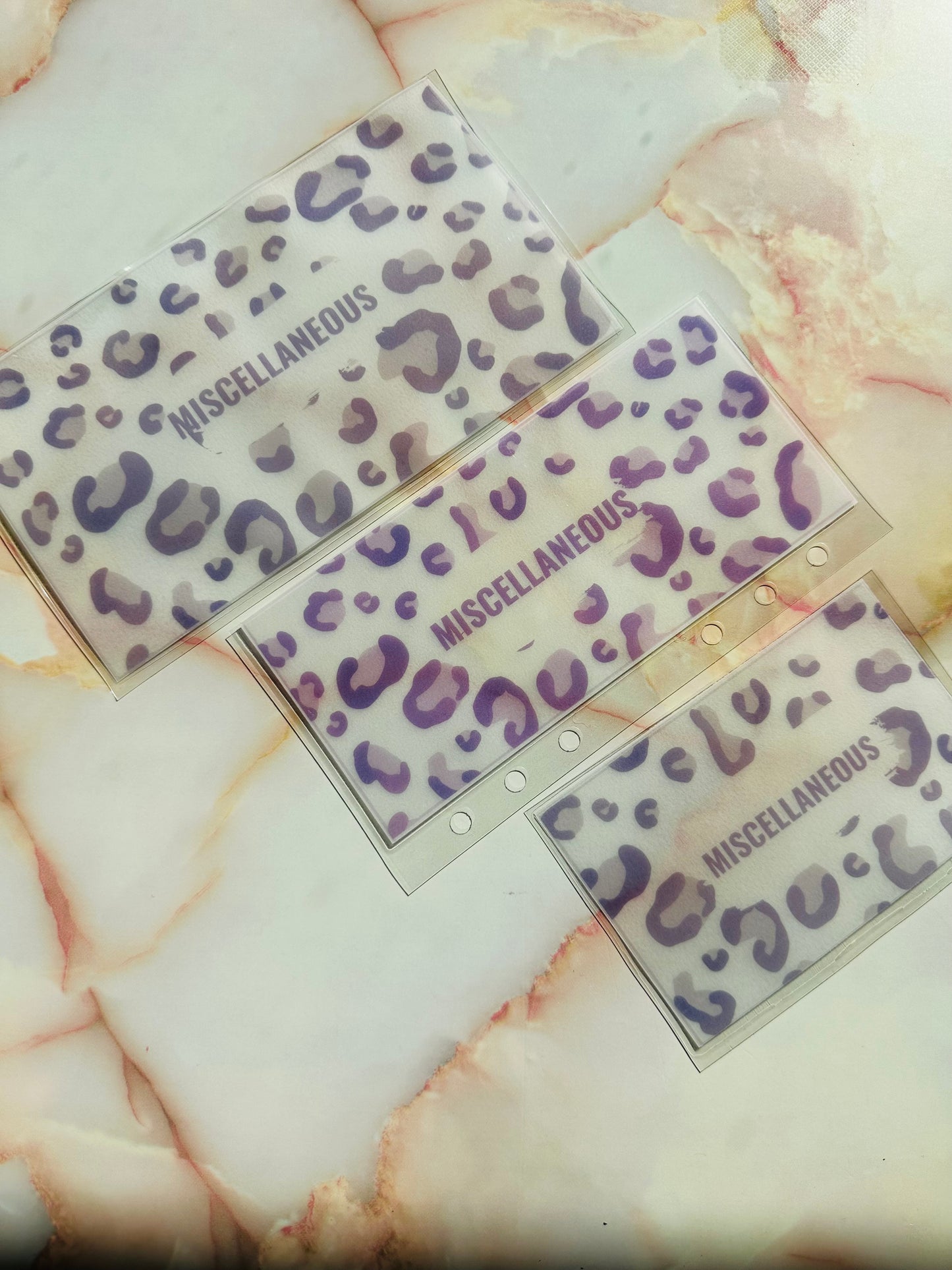 Leopard Print Cash Envelopes (Multiple Colors)