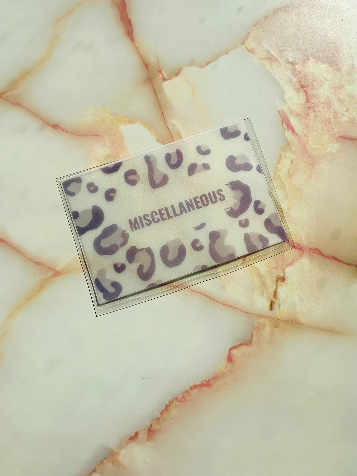 Leopard Print Cash Envelopes (Multiple Colors)