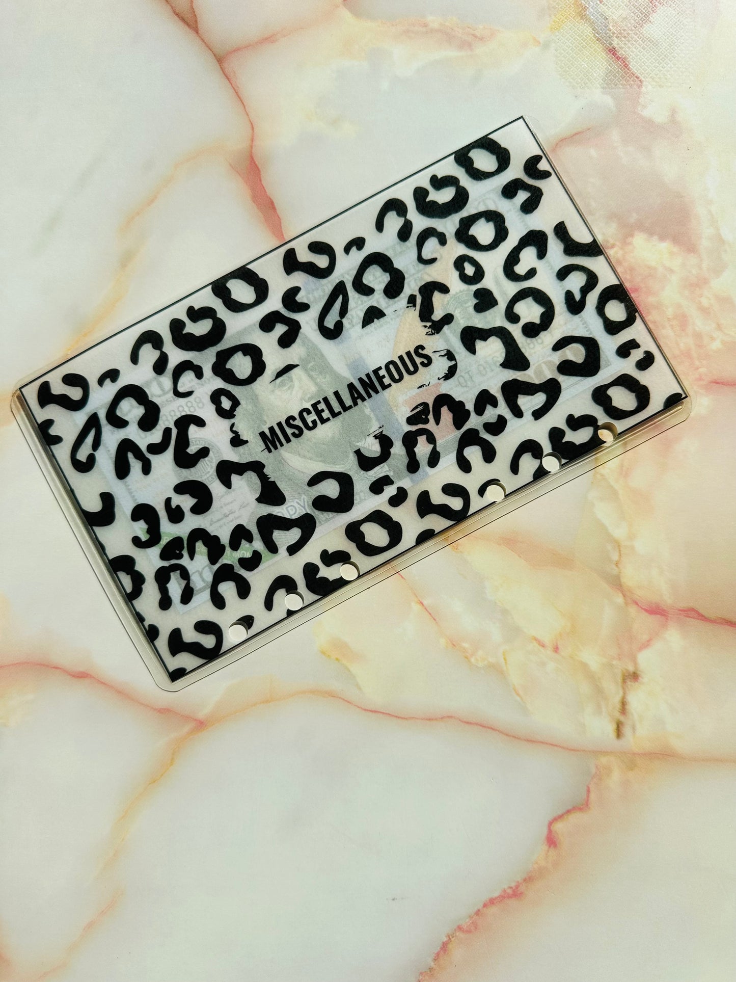 Leopard Print Cash Envelopes (Multiple Colors)