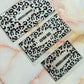 Leopard Print Cash Envelopes (Multiple Colors)