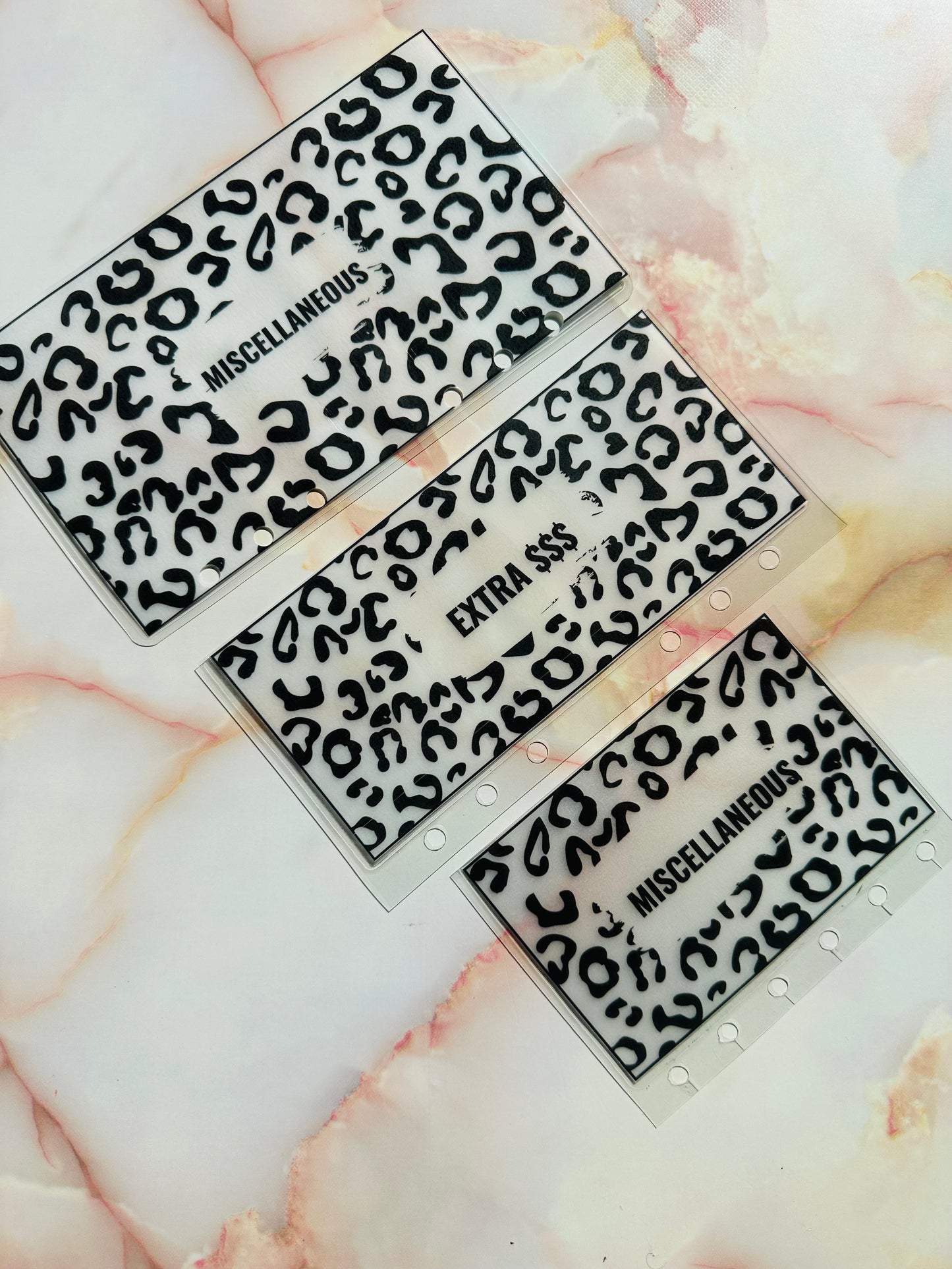 Leopard Print Cash Envelopes (Multiple Colors)