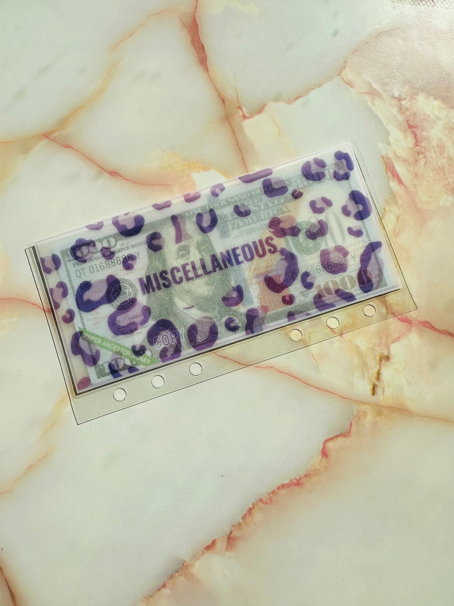 Leopard Print Cash Envelopes (Multiple Colors)