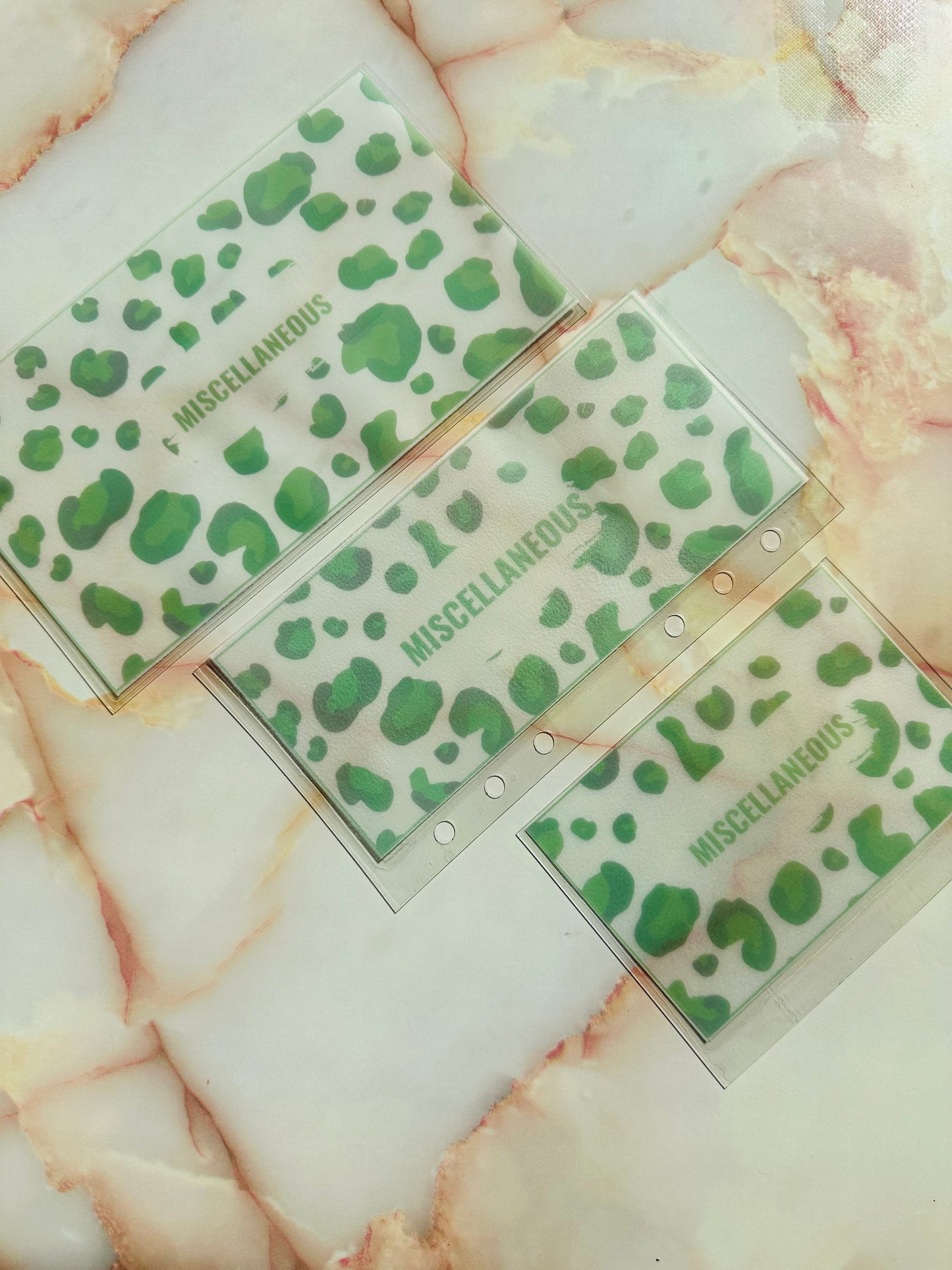 Leopard Print Cash Envelopes (Multiple Colors)