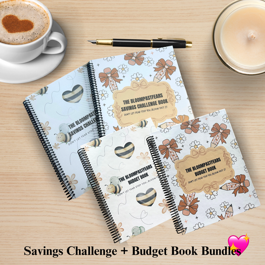 6 Month Undated Budget Planner + Savings Book Bundle