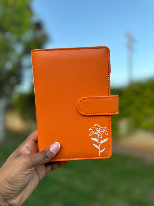 Orange Cash Envelope Binder ONLY