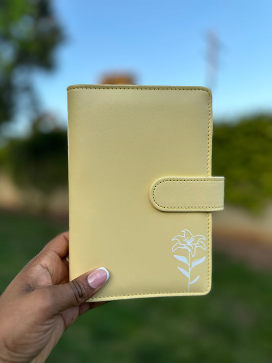 Cash Envelope Binder ONLY (2 design options)-YELLOW